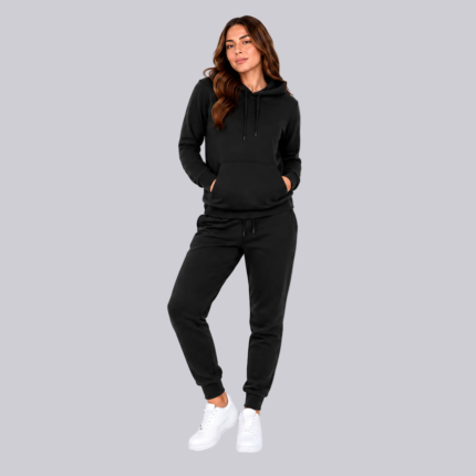 Women's Premium Pullover Hoodie & Jogger Tracksuit Burgundy